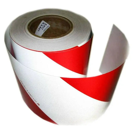 Reflexní páska 14 cm červeno bílá levá