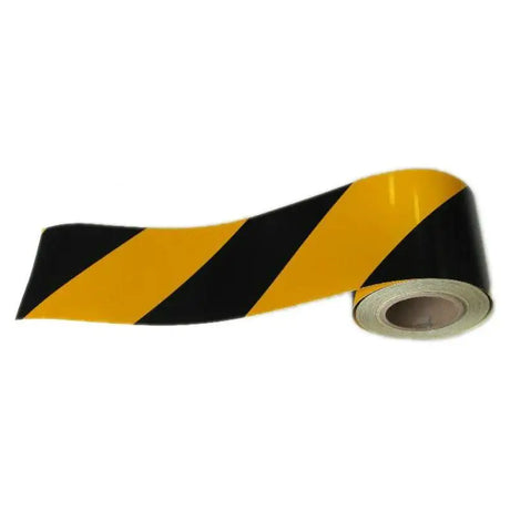 Reflexní páska 14 cm žluto černá levá