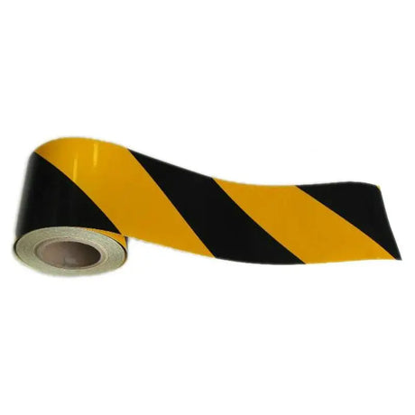 Reflexní páska 14 cm žluto černá pravá