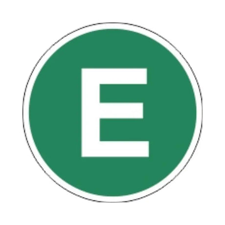 Reflexní samolepka zelená malá E