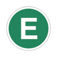 Reflexní samolepka zelená velká E